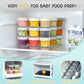 Vitever 24-Pack Glass Baby Food Storage Containers - 4 Oz Baby Food Storage Jars With Lids, Baby Food Maker, Microwave, Dishwash