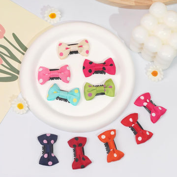 20 Pack Handmade Tiny Hair Clips For Baby Fine Hair 1.75Inch Mini Grosgrain Ribbon Hair Bows Snap Hair Clips Barrettes Hair Acce