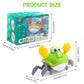 Crawling Crab Baby Toy - Rechargeable Bubble Machine - Tummy Time Toys - Automatic Crawling Crab Bubble Blower Machine for 3 4 5