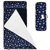 Moonsea Toddler Nap Mat Navy, Removable Pillow And Fleece Minky Blanket, Lightweight And Soft Perfect For Kids Preschool, Daycar
