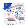NAMAN Cartton Embroidered Newborn Hooded Blanket Cum Wrapper for Baby boy and Baby GirlPurple_sweethome