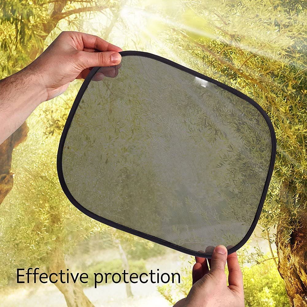 Harrier Hardware Baby & Passenger Side Window Cling Sun Shade, 4-Pack (22 X 14 Inches)