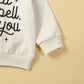 Wallarenear Toddler Kids Sweatshirts Halloween Outfits Letter Print Long Sleeve Shirt Crewneck Pullover Fall Sweater Clothes (Cr