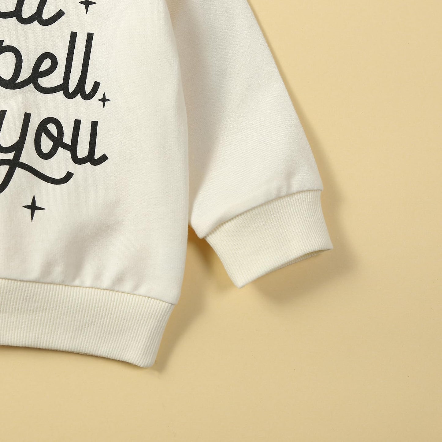 Wallarenear Toddler Kids Sweatshirts Halloween Outfits Letter Print Long Sleeve Shirt Crewneck Pullover Fall Sweater Clothes (Cr