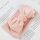 Jiahang Baby Bows Turban Knotted Head Wraps, Corduroy Big Hair Bow Headbands, Stretchy Hair Bands For Newborn Infant Toddlers Gi