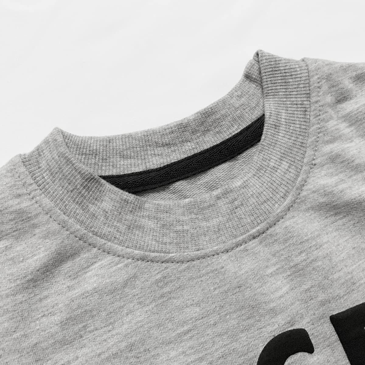 Mrocioa Valentines Day Shirt For Boys Girls Alphabet Abc I Love U Sweatshirt Toddler Kids Vday Heart Tops Grey 4T