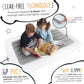 The Shrunks Toddler Travel Bed Portable Inflatable Air Mattress Blow Up Bed For Indoor/Outdoor Camping, Backyard, Hotel, Or Home