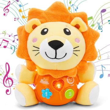 daboot Baby Toys 6 to 12 Months - Infant Baby Musical Toy for 1 Year Old Boys & Girls - Cute Lion Plush Toys Newborn Toy 0 3 6 9