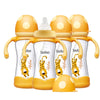 Yohkoh Natural Glass Baby Bottle With Natural Response Nipple, Wide Neck Baby Bottles With Handle, Newborn Anti-Colic Baby Bottl