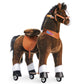 PonyCycle Large Ride on Horse Toys Classic Model U for Big Kids (with Brake/ 42.5 Height/Size 5 for Age 7-12) Pony Cycle Large R