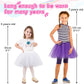 Kilofly 6Pc White Girls Ballet Tutu Kids Birthday Princess Party Favor Dress Set