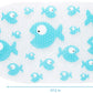 Bizzu Large Non-Slip Baby Bath Mat With Strong Suction Cups, Baby Bath Tub Time Essentials, Blue Fish