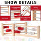 Saysurey 12 Pcs Mini 20-Bead Wooden Rekenrek Abacus, Abacus for Kids Math, Math Counters Manipulatives Counting Rack for Kids Ed