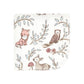 Hudson Baby Unisex Baby Flannel Washcloths, Girl Woodland Pals 12Pk, One Size