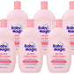 Baby Magic Gentle Baby Lotion | 16.5 Fl Oz (Pack Of 6) | Vitamins & Aloe, Pink (705544), Original Baby Scent