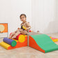 Tolead Toddler Foam Climbing Set Indoor - Kids Climb & Crawl Soft Activity Playset - Toddler Climber Gymnastics Equipment For Wa