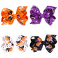 Love Sweety Baby Rose Halloween Headband Infant Pumpkin Hairband Bow Hair Clips (4Pc Clips)