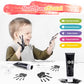 Nabance 2.54 Fl Oz Black Baby Hand And Footprint Friendly Ink Paint, Dog Cat Paw Print Safe Ink, Non-Toxic Acid-Free, Safe Gentl