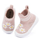 Baby Shoes Girls Boys Baby Sock Shoes With Grip Baby Walker Shoes Infant Slippers Non Slip Size 6 Pink