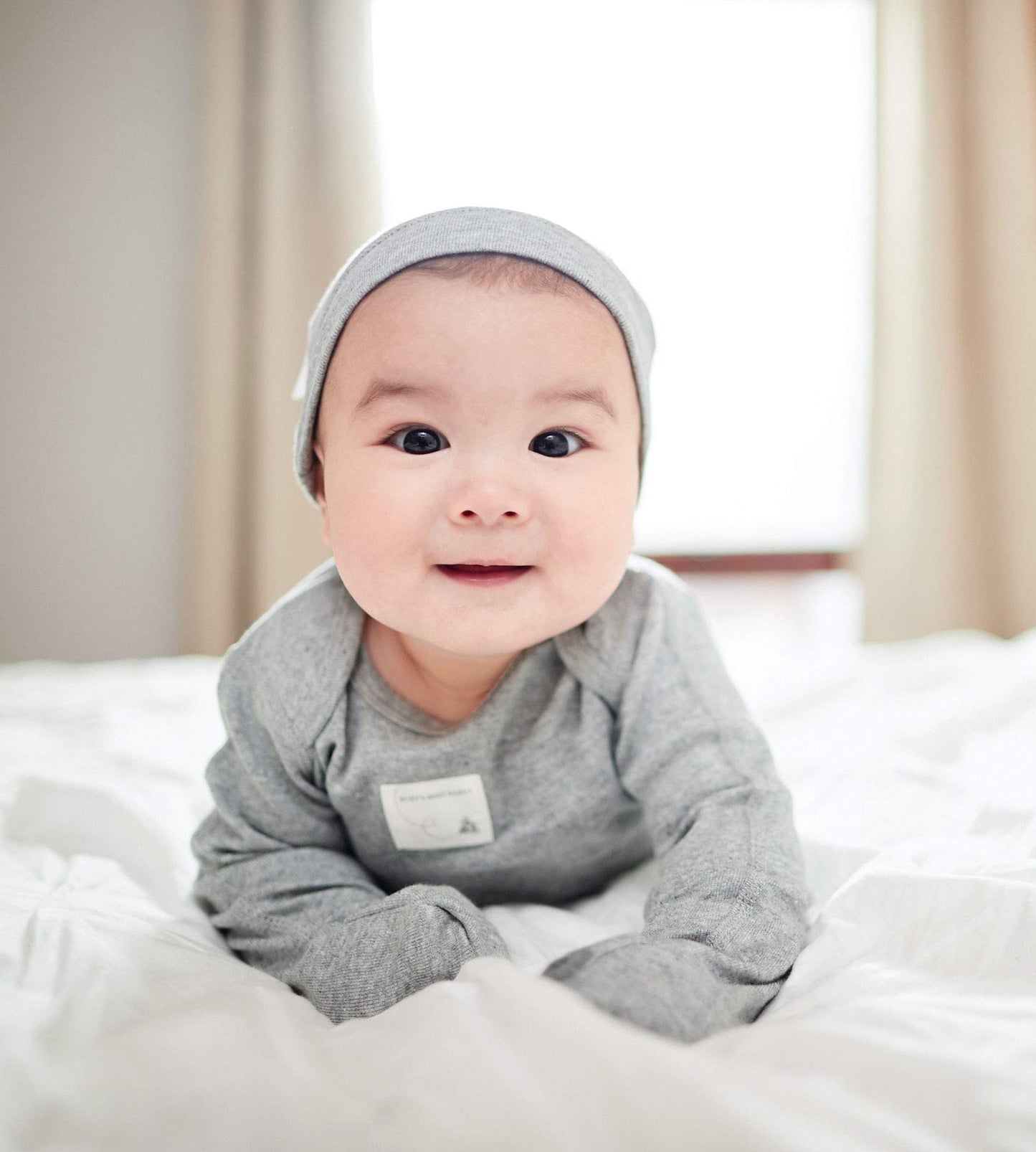 Burt'S Bees Baby 'Baby-Boys' Matelasse Organic Kimono One Piece Jumpsuit And Toddler Footie, Heather Grey/White 2-Pk, 3-6 Months