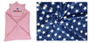CTMKIDS Baby Wrap with Cap for Kids 74x74 cm  Pink & Baby Blankets New Born Pack of Star Wrapper Bedsheet  Navy