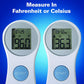Digital Forehead Thermometer - Infrared - White (Body Temperature Reader, Lightweight, Compact)
