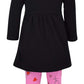Unique Baby Girls Valentines Day Love Letters Toddler Outfit Legging Set (5 Years, Black)