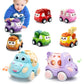ZHENDUO BLASTER 8 Pack Mini Toy Cars for Toddlers 1-3 Pull Back Cars for Toddlers 1 2 3 4 Year Old Truck Toys Friction Powered C