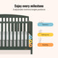 Dream On Me Jpma & Greenguard Gold Certified Odelle 5 In 1 Convertible Crib In Forest Green, Built Of Sustainable Pinewood, 3 Ma
