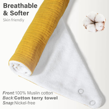 Nisxabebe Muslin Baby Bibs,Soft Triangular Baby Bandana Drool Bibs For Baby Boy Girl,Solid Colors Bib For Drooling Teething 6 Pa