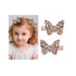 New Glitter Gold Bows Hair Clip For Girls, Baby Girl Toddler Clips, Hair Accessories.(FJ98) (Gold butterfly)