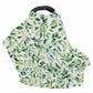 LedBack Green Leaf Stretchy Car Seat Cover for Babies,Nursing Cover Breastfeeding Cover,Soft Breathable Baby Carseat Canopy Nurs