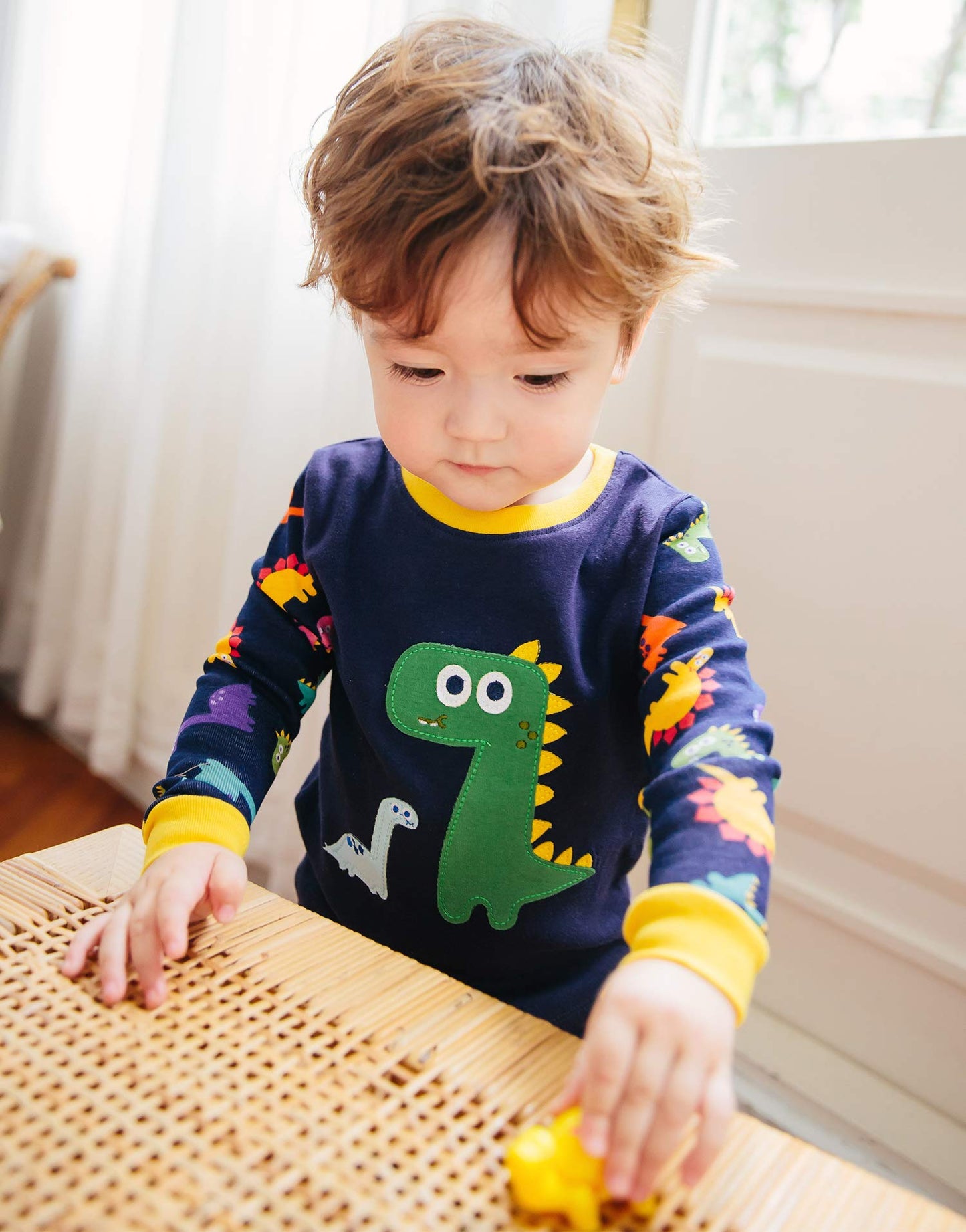 Vaenait Baby Kids Boys Girls Long Sleeve Cotton Sleepwear Pajamas 2Pcs Set Buddy Dino 3T/M