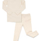 Avauma Baby Boys Girls Pajama Set 6M-7T Kids Cute Toddler Snug Fit Pattern Design Pjs Cotton Sleepwear Polka Dot (Salt.Ivory.Xs)