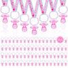 72 Baby Shower Pacifiers Necklace, Acrylic Pacifier Necklace, Cute Pacifier Necklace For Baby Shower Girls Boys Party Favors Cha
