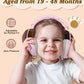 Lilian&Gema 2-In-1 Baby Ear Muffs, Adjustable Headphones With Band, Owls Noise Cancelling Headphones For Toddler Up To 4 Years,