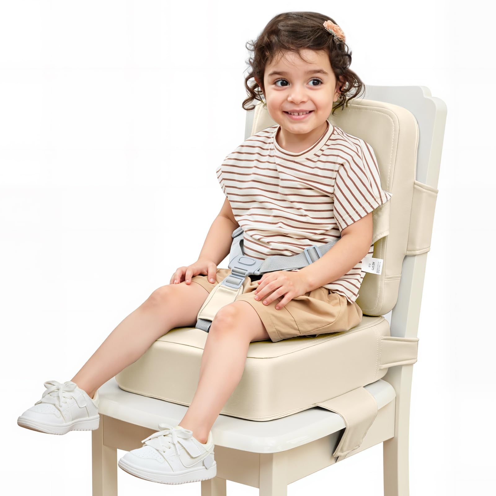 HOMEAL Toddler Booster Seat for Dining Table - Toddler Dining Cushion with Wipeable Surface -Booster Seat for Kitchen Chair with