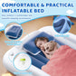 Deeteck Inflatable Toddler Travel Bed - 60 Inches Portable Toddler Bed For Travel With Safety Sides - Cozy Kids Air Mattress Set