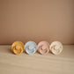 Frigg Rope Silkysoft Silicone Baby Pacifier | Made In Denmark | Bpa-Free (Blush/Cream, 6-18 Months)