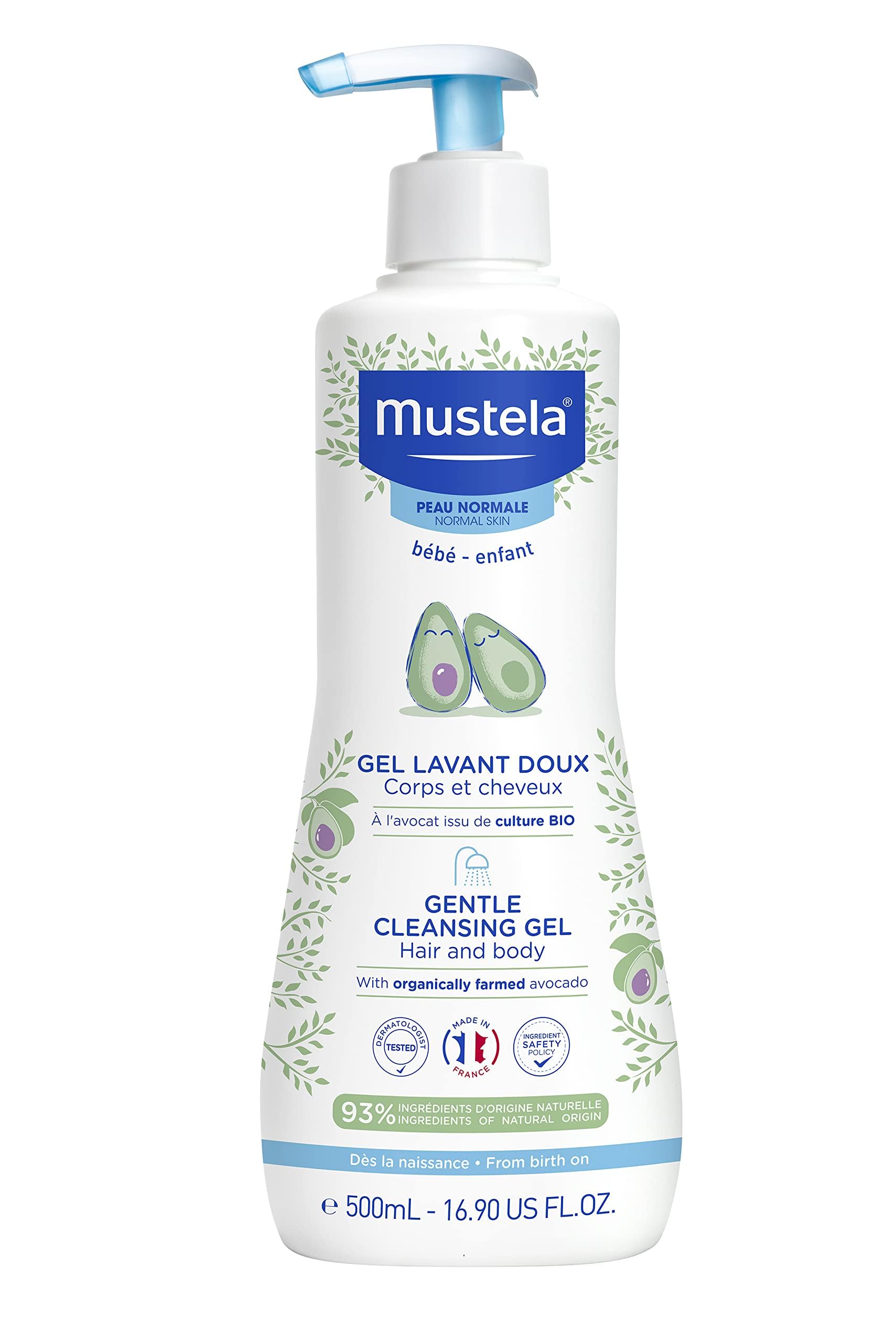 Mustela Gentle Cleansing Body Gel, White, 500 ml