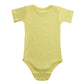 Gleaming Grain Baby Yellow Onsies 100% Cotton Short Sleeve Baby Bodysuits Solid Color Infant Bodysuits For Newborn Baby 3-Pack (