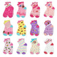 Skibeaut Toddler Socks 12 Pairs Non Slip Skid Socks For Kids Baby Girls Boys Grips Cotton Crew Socks For 3-5 Years Old