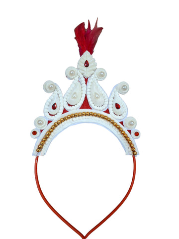 Bengcraft Baby Solar Mukut With Hair Band For Baby Boy And Girl Rice Ceremony Annaprashan | Traditional Bengali Crown Headband W