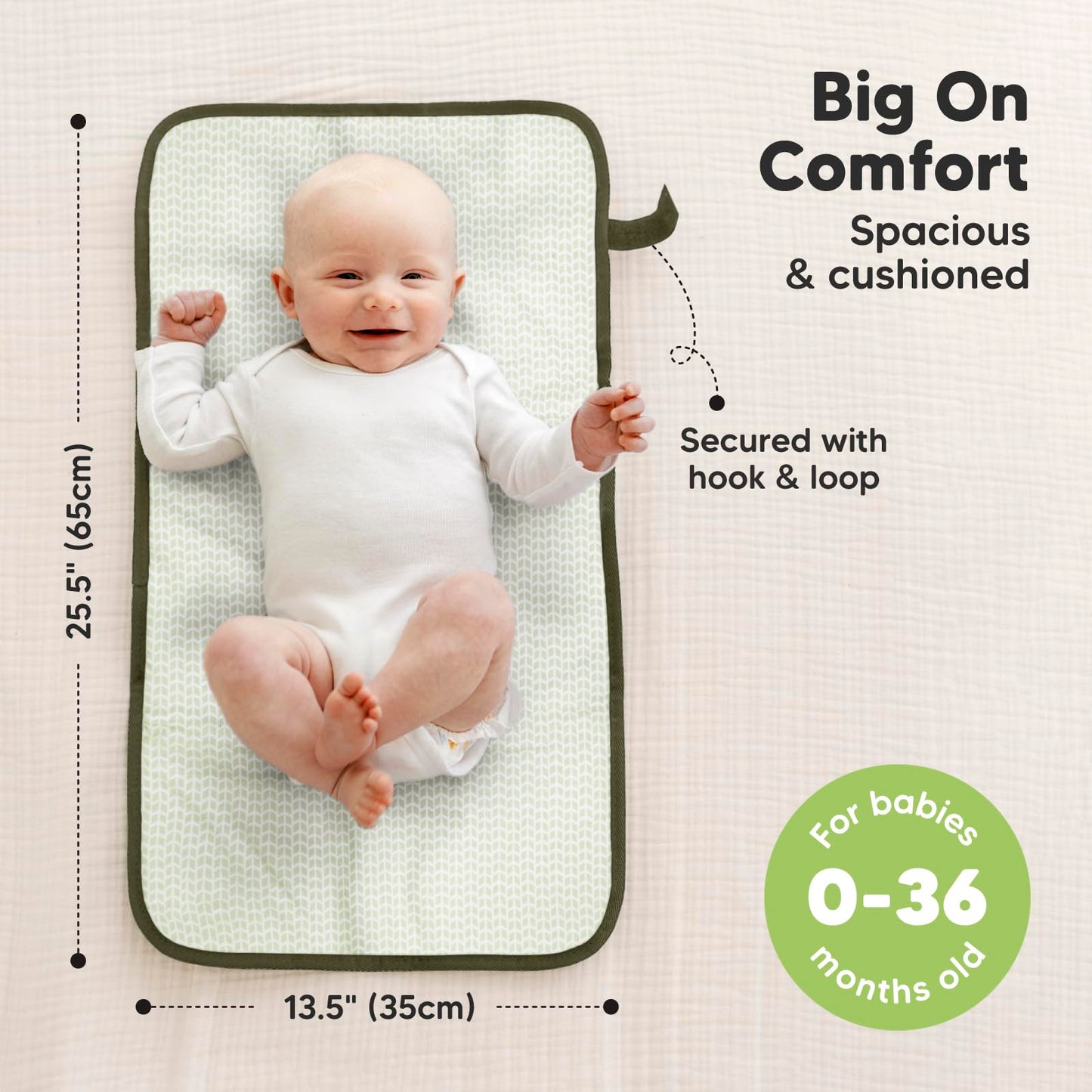Portable Diaper Changing Pad - Waterproof Foldable Baby Changing Mat - Travel Diaper Change Mat - Lightweight Changing Pads For