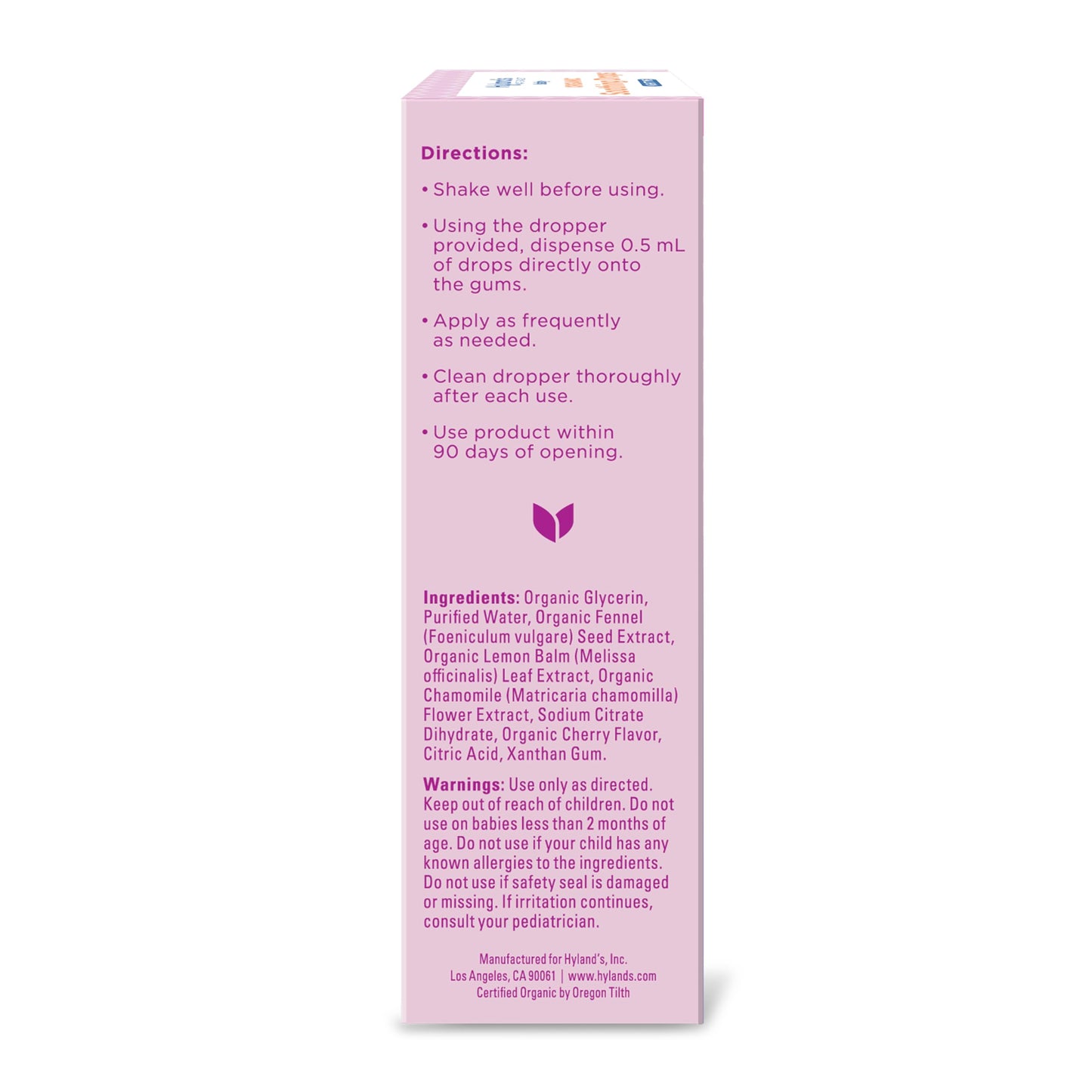 Hyland'S Baby - Organic Nighttime Soothing Drops For Oral Discomfort, 1 Oz