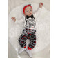 Shalofer Valentine'S Day Baby Boys Outfits Infant Heart Breaker Pant Clothing Set (Black&White,12-18 Months)