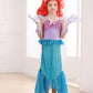 Itvti Little Girls Mermaid Costume For Girls Princess Dress Up Ariel Outfits With Accessories Wig Birthday Party Halloween Cospl