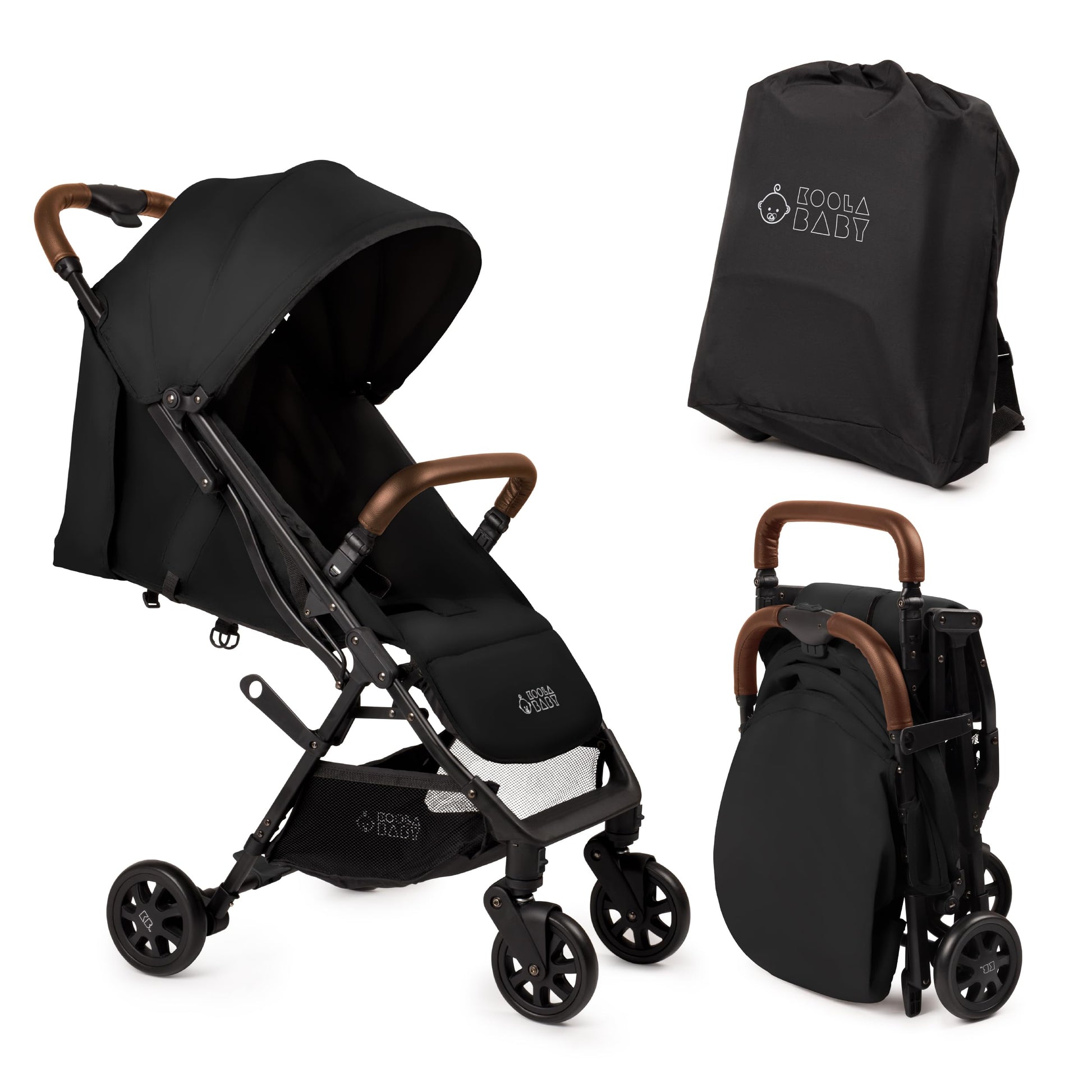 Lightweight Travel Stroller for Baby & Toddlers - Easy Fold & Compact Stroller for Airplane with Canopy, Storage Basket, Multi-P