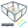 Baby Playpen,71x59 Extra Large Baby Playard, Playpen for Babies with Gate, Baby Toys 0-6 to 12 Months Baby Activity Center, Stur