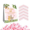 Guawubiang Winnie Pacifier Hunt Sign, Mini Pacifiers Baby Shower Game Set, 50Pcs Classic Pooh Decor Baby Shower Game Set, Pink T